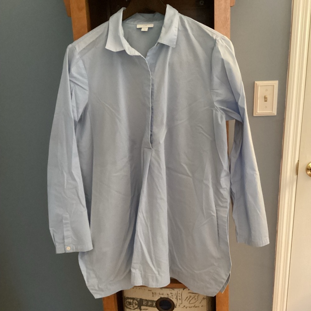J Jill Light Blue Women’s Tunic Shirt